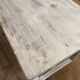 Farmhouse table 6 people white patinated in rectangular solid oak