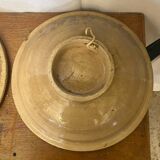 Pair of antique safi moroccan glazed terracotta dishes from the 50s