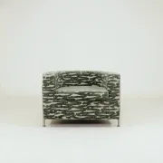 Brutalise lobby longue chair verdigris green 