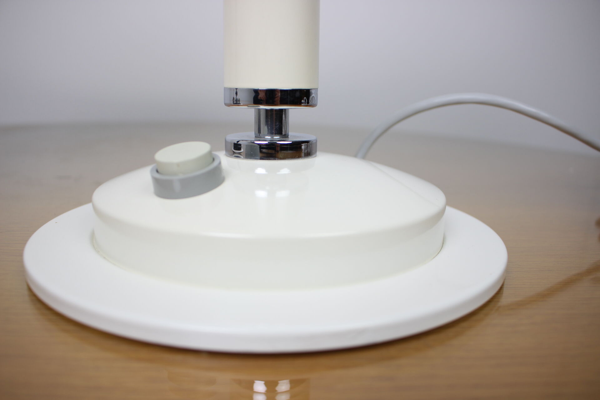 Set of two rare black & white table lamps/ Napako, 1960's