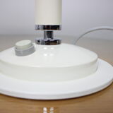 Ensemble de deux rares lampes de table noires et blanches Napako années 1960