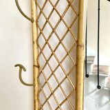 Wall-mounted coat rack with mirror and umbrella stand, 1950s-60s