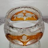 Cut and chiseled Bohemian crystal cup