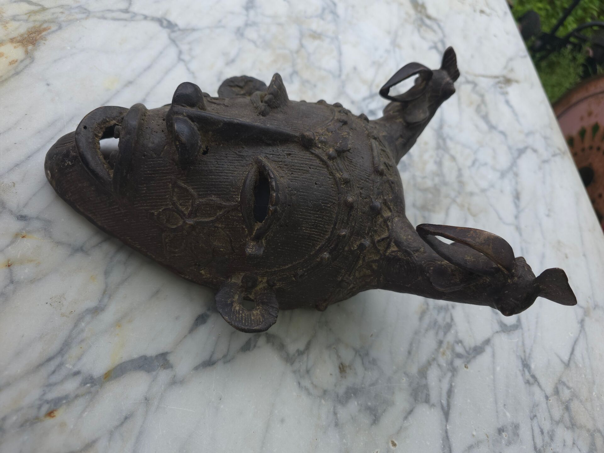 Masque Africain en bronze