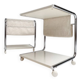 Set of 2 Scandinavian side tables or bedside tables, 1980s