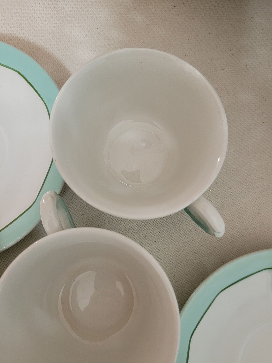 Set of 3 coffee cups M L Porcelain