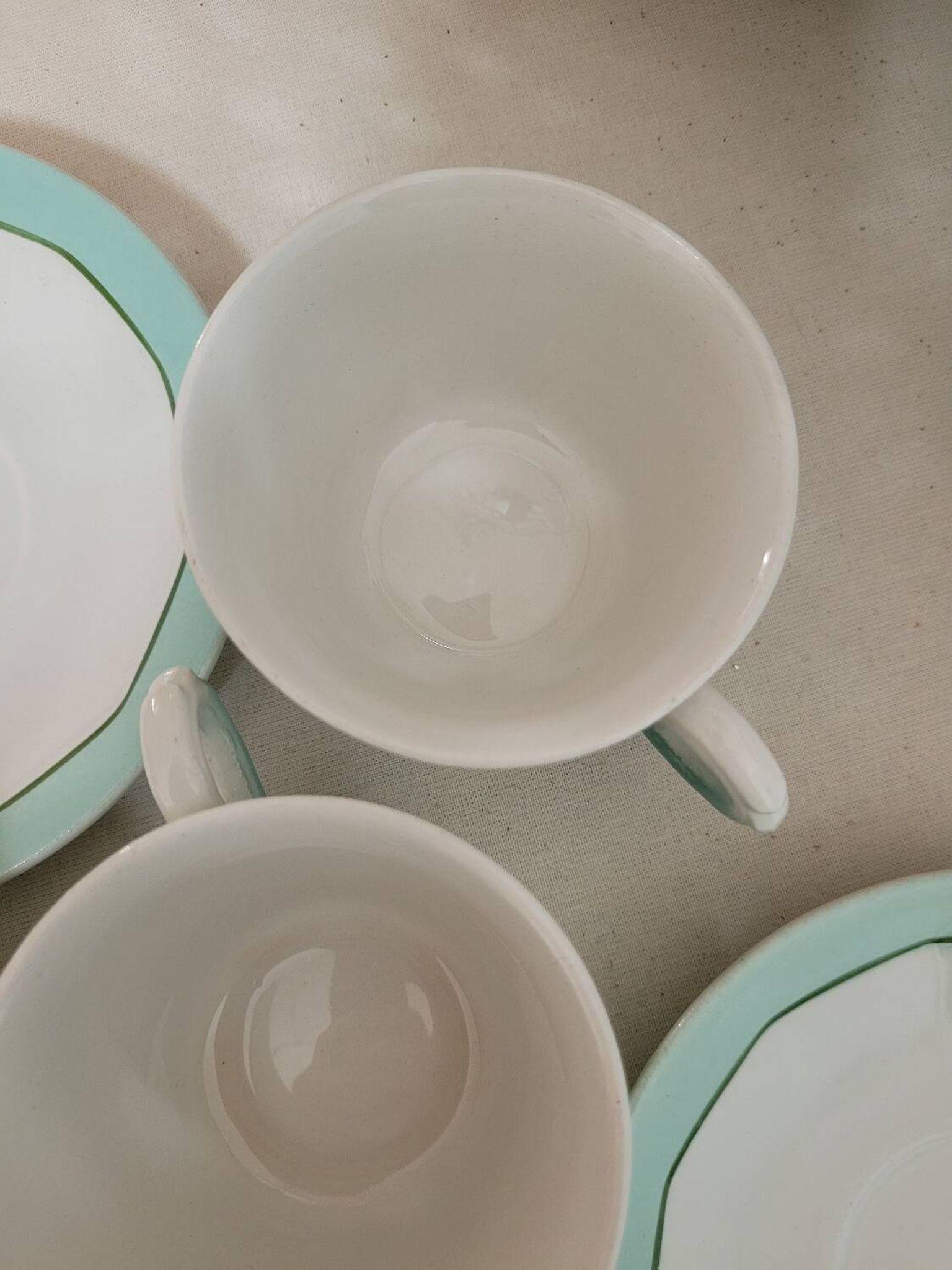 Set of 3 coffee cups M L Porcelain
