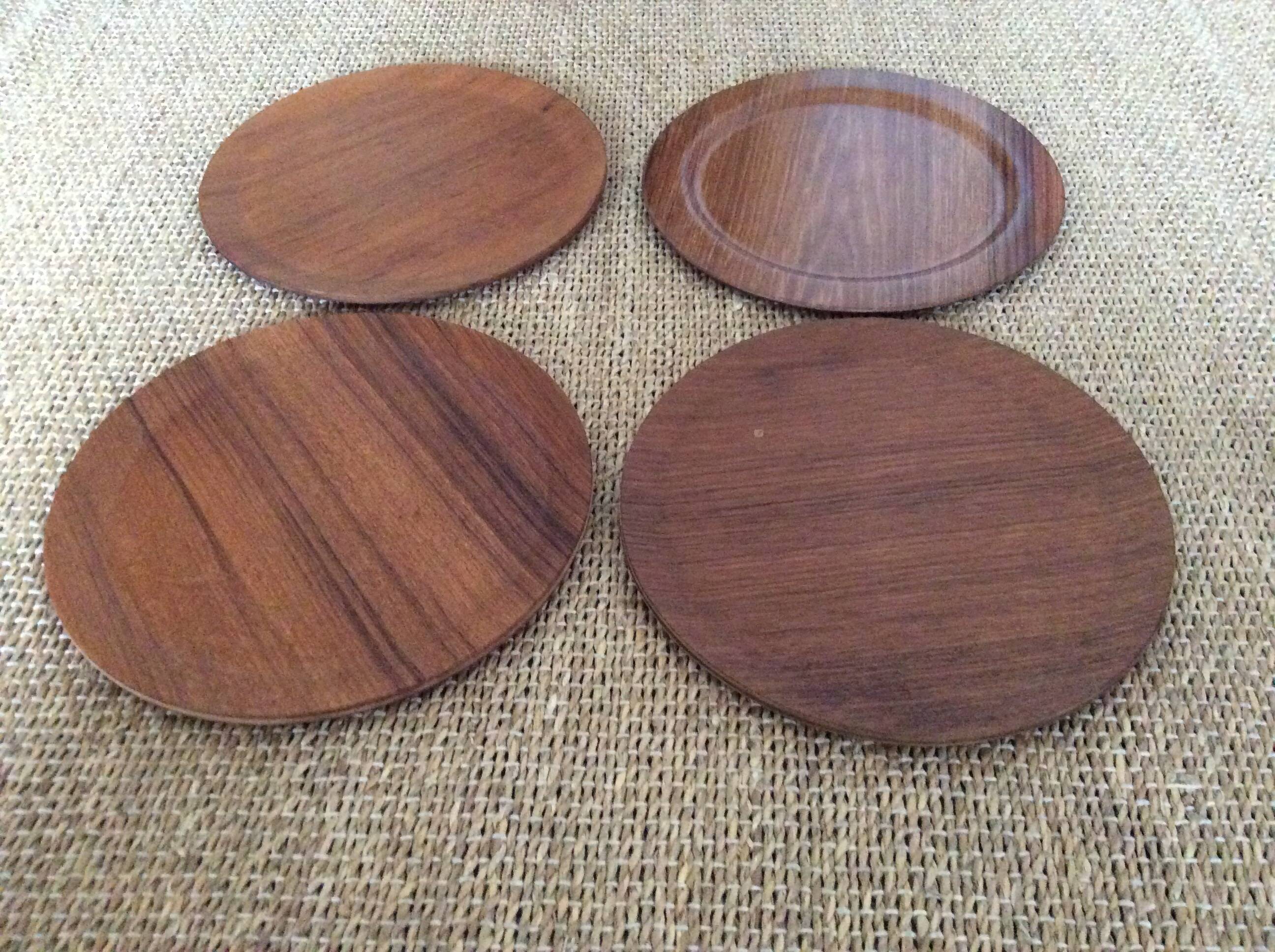 Wooden plates