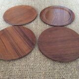 Assiettes en bois