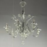 Venetian Murano glass chandelier, 6 light arms, circa 1930