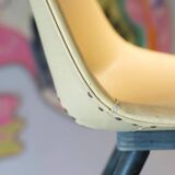 Paire de chaises jaune édition Thonet 1950