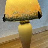 Lamp signed "le verre français"