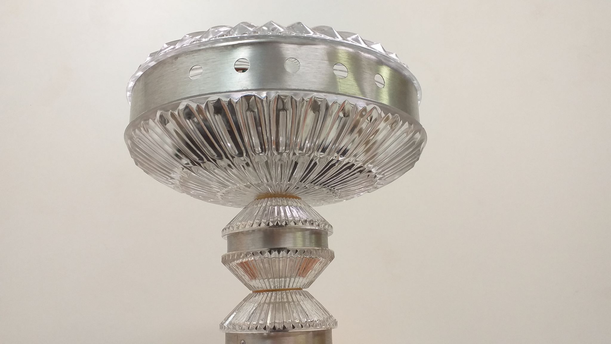 Lampe de table en verre, Tchécoslovaquie, 1970