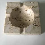 Vintage travertine ashtray or pocket emptier from the 70s