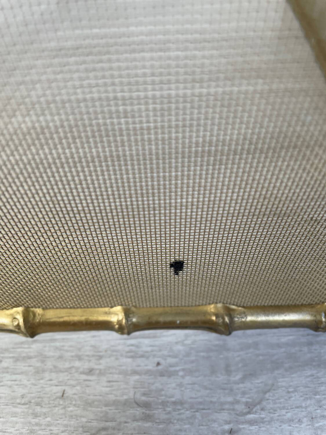 Fire protection chimney screen attributed to Baguès 1950