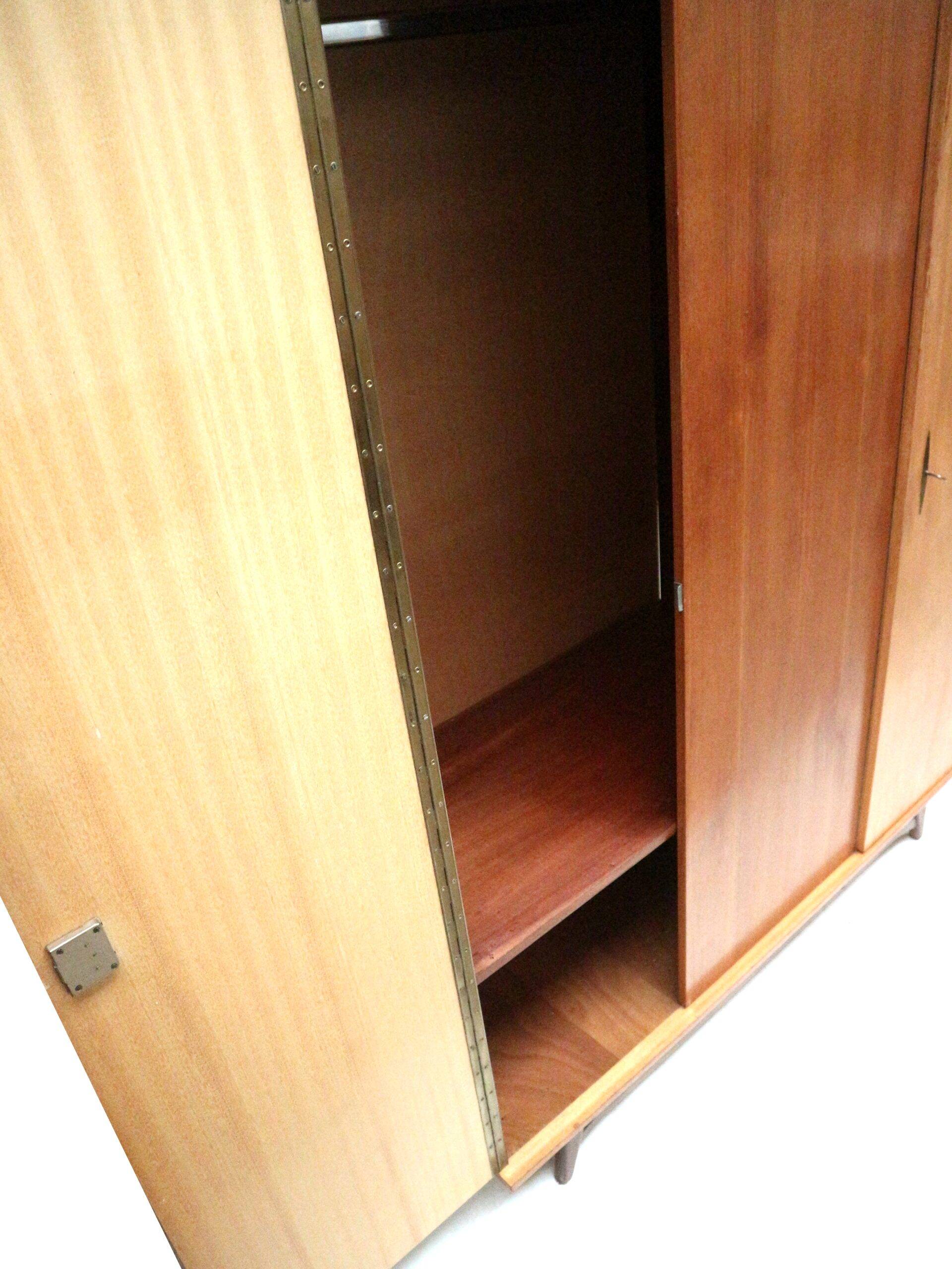 Vintage 3-door wardrobe from the 1960s