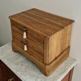 Rustic master piece of furniture, bedside table, late 19th century