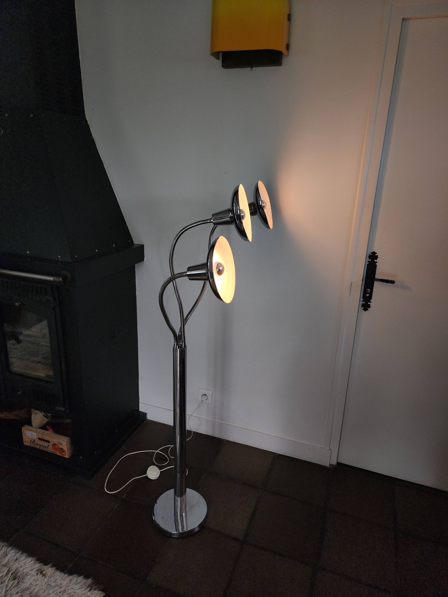 Pair of space age floor lamps