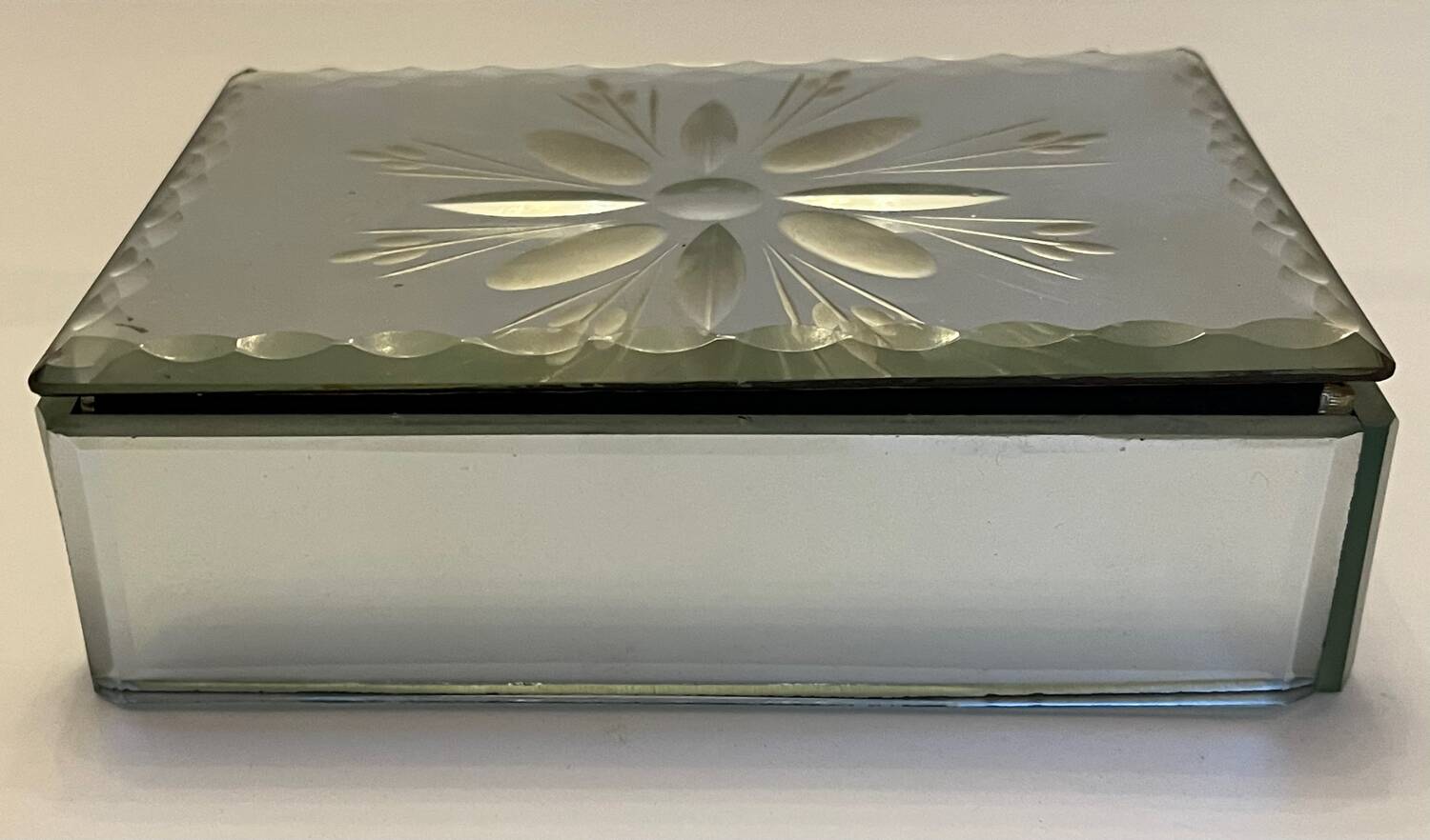 Beveled Mirror Jewelry Box