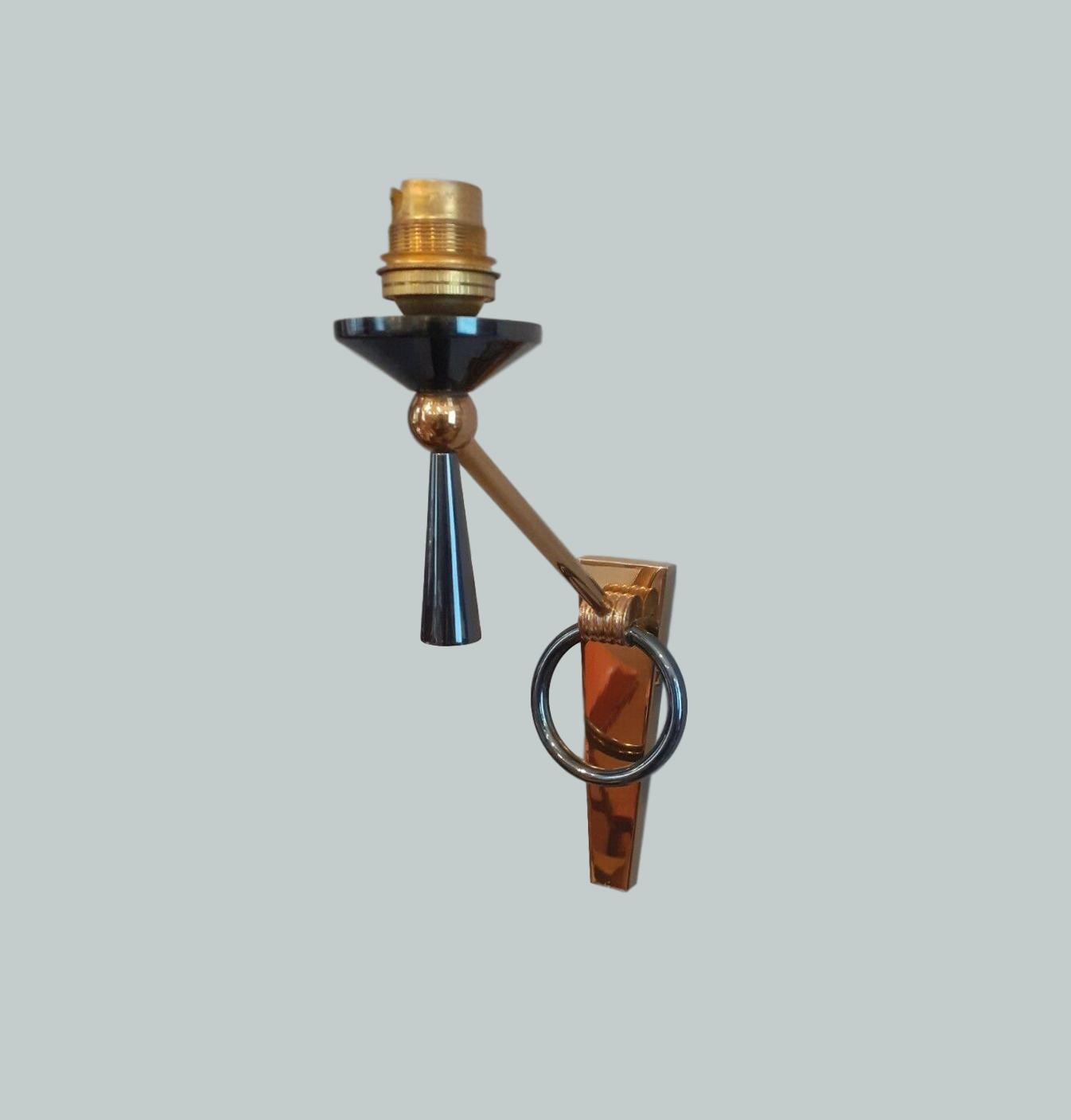 Pair of Lunel wall lights 1950