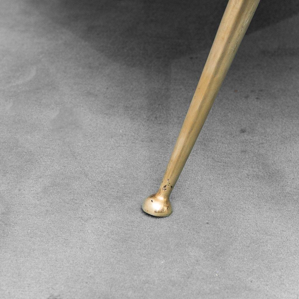 Poltrona in ecopelle gigi radice minotti anni ’50 vintage modernariato