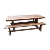 Table de ferme et ses 2 bancs