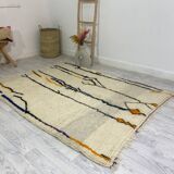 Tapis berbère marocain artisanal 207 x 144 CM