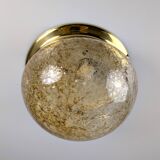 Murano Glass Ceiling Lamp with Caramel Effect, 1960s