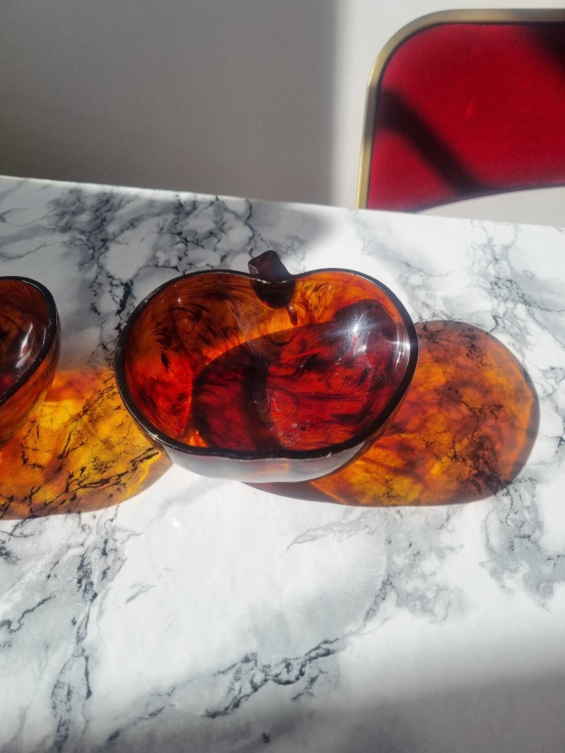 Set of two 1970s trinket trays.