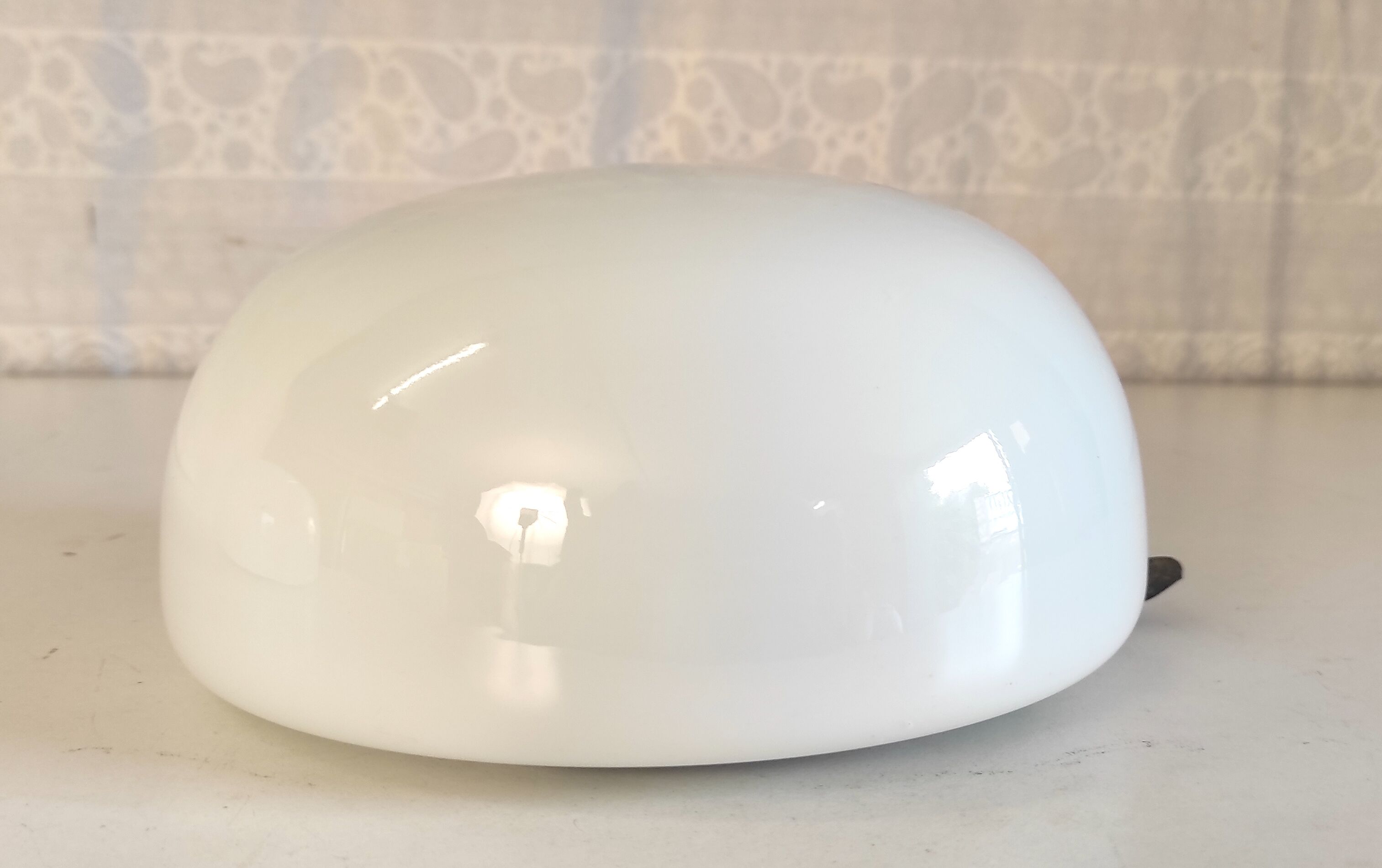 Ceiling lamp globe opaline white diam. 20 cm – 60s