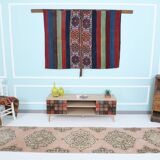 3x12 Pink & Brown Madallion Pattern Persian Runner Rug, 79x382Cm