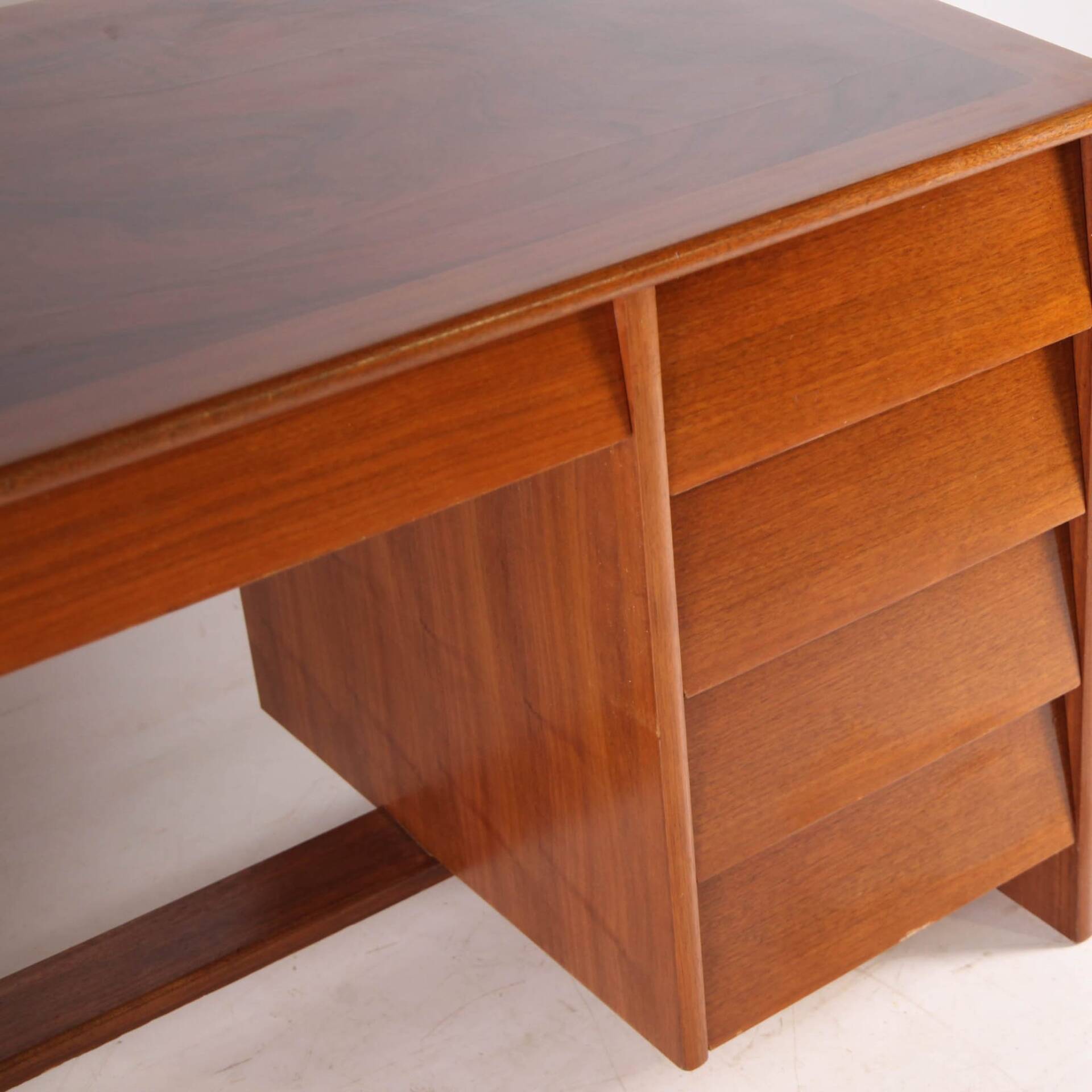 Teak and rosewood desk