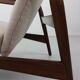Fauteuil à oreilles réglable danois en teck par Ib Kofod Larsen