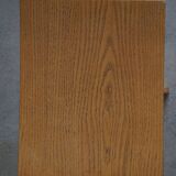 Swivelling tripod stool in elm, mid-century Danish design, 1970s.