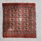 Tapis ancien Boukhara Turkmène : 0.95 x 1.10 Mètres