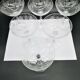 Series of 6 Champagne glasses Baccarat model Beauharnais