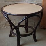 Rattan coffee table, 50s
