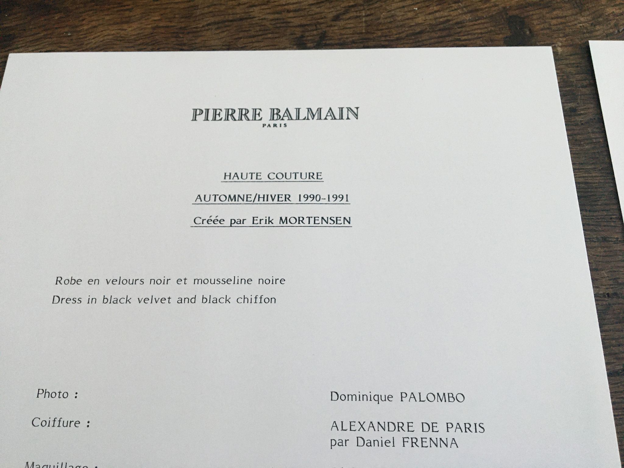 Illustration Pierre Balmain and his press fashion photography
