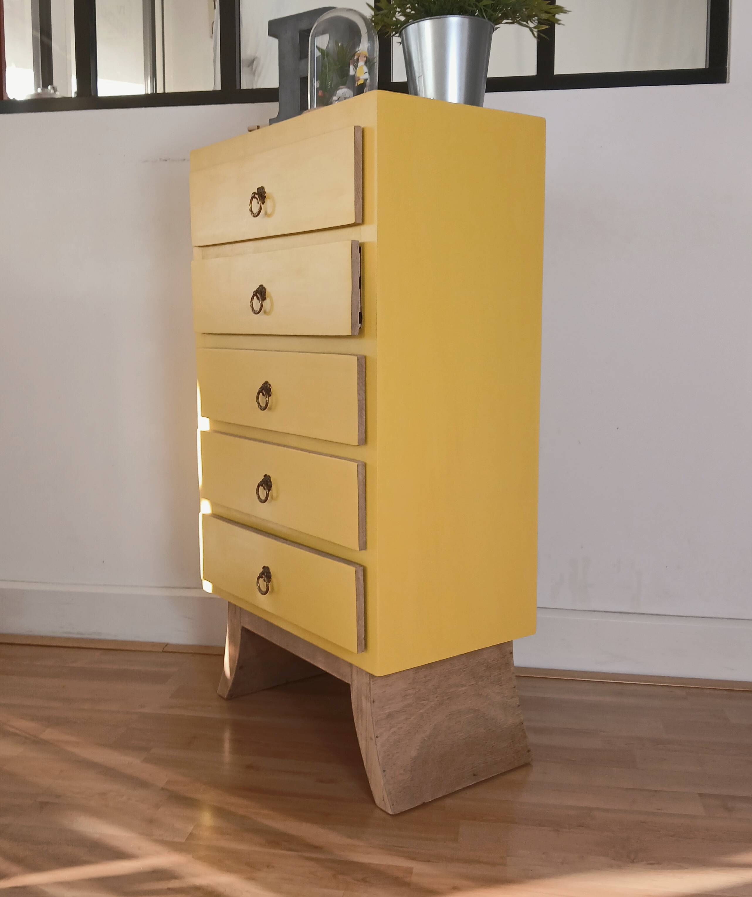 Chiffonnier 5 tiroirs vintage