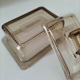 Vintage pressed glass box
