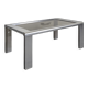 Table basse space age chromée