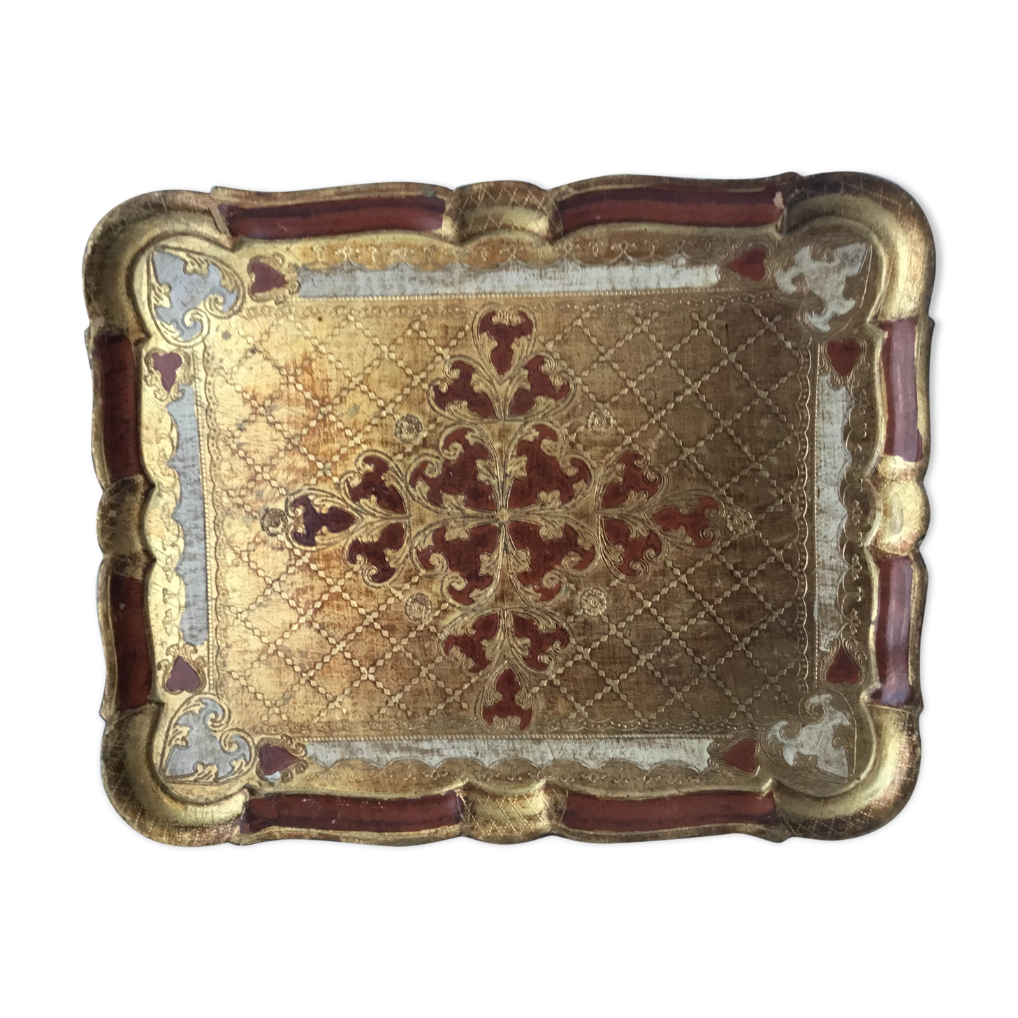Florentine wooden tray
