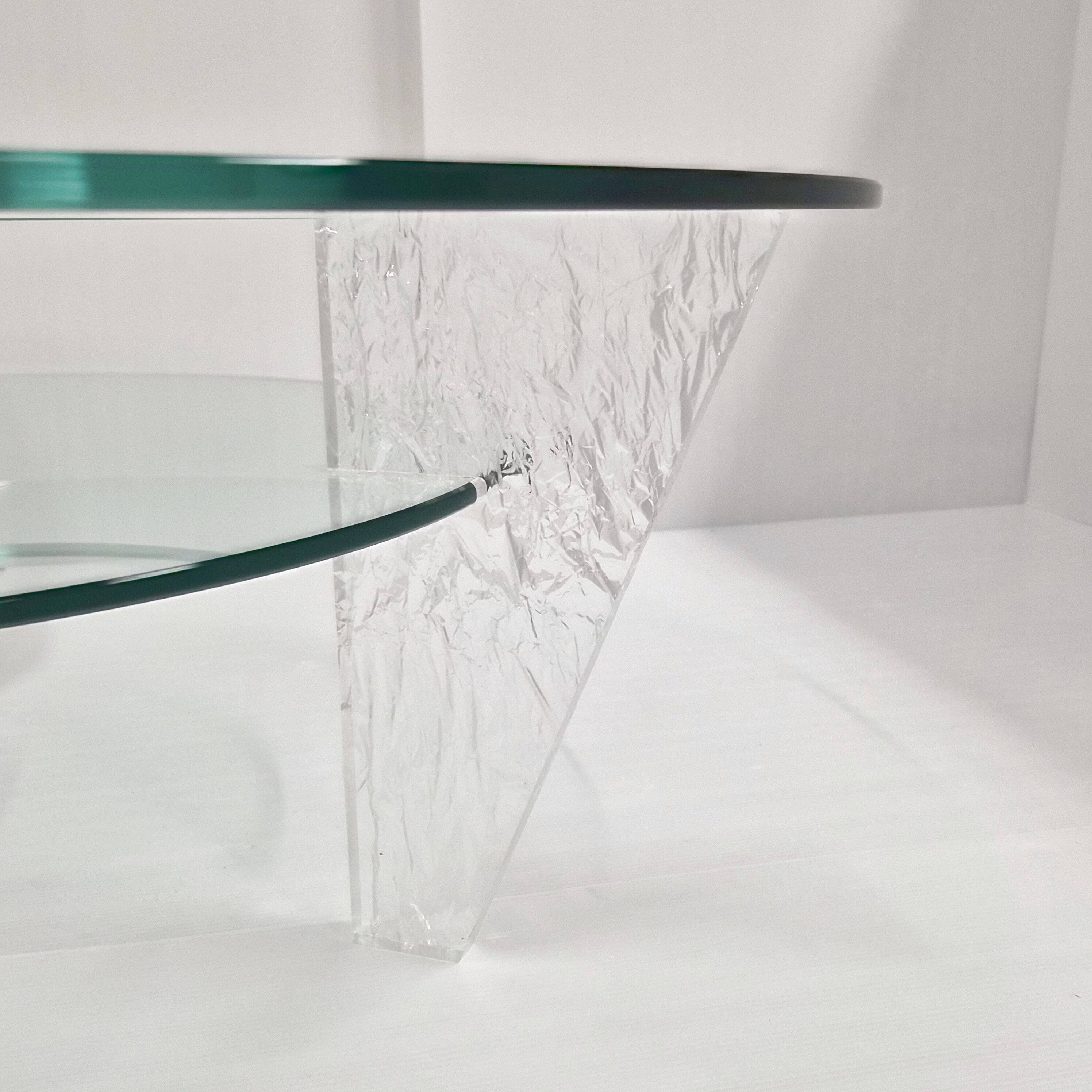 Vintage coffee table by Jeannot Cerutti, 1980