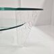 Table basse vintage de Jeannot Cerutti 1980