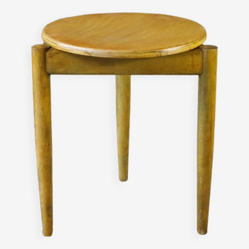 Tabouret DANOIS en hêtre clair -1960 -