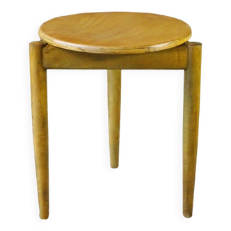 Tabouret DANOIS en hêtre clair -1960 -