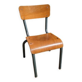 Ancienne chaise d'école mullca 511 pour petit enfant maternelle vintage