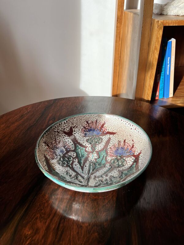 4 assiettes chardon Etienne Daniel Vallauris