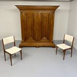 Frankfurt solid wood wardrobe geometric shape vintage wardrobe