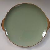 Villeroy & Boch celadon and gold pie dish